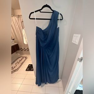 Monique Llulhier one shoulder bridesmaid dress. Size 18.